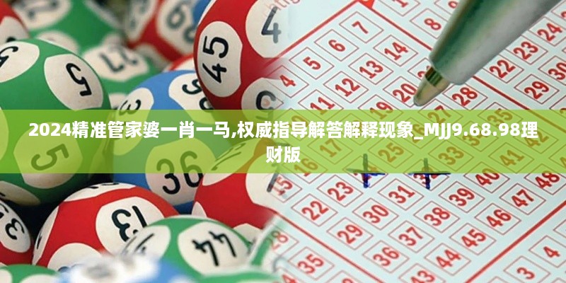 2024精准管家婆一肖一马,权威指导解答解释现象_MJJ9.68.98理财版