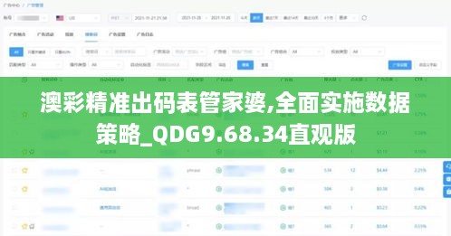 澳彩精准出码表管家婆,全面实施数据策略_QDG9.68.34直观版