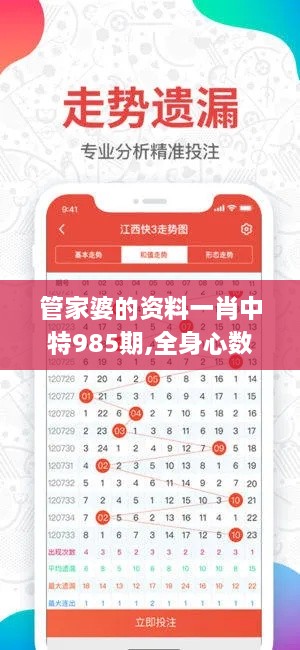 管家婆的资料一肖中特985期,全身心数据计划_NMA5.75.48散热版