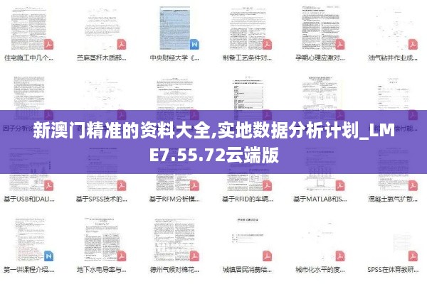 新澳门精准的资料大全,实地数据分析计划_LME7.55.72云端版