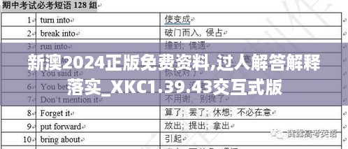 新澳2024正版免费资料,过人解答解释落实_XKC1.39.43交互式版