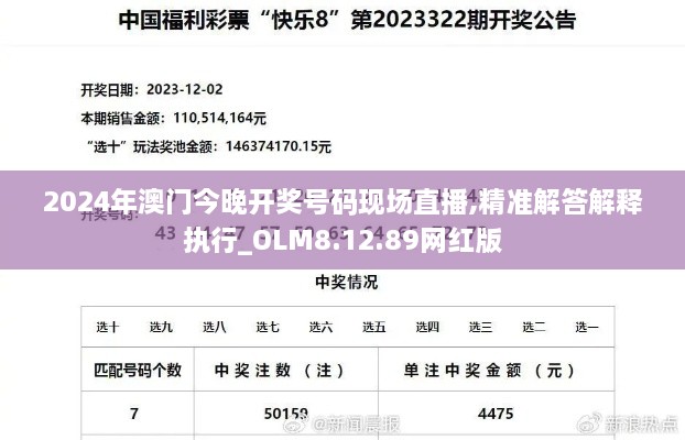 2024年澳门今晚开奖号码现场直播,精准解答解释执行_OLM8.12.89网红版