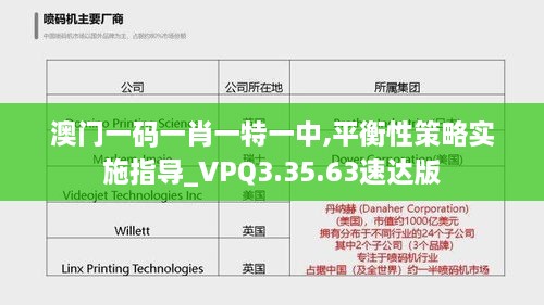 澳门一码一肖一特一中,平衡性策略实施指导_VPQ3.35.63速达版