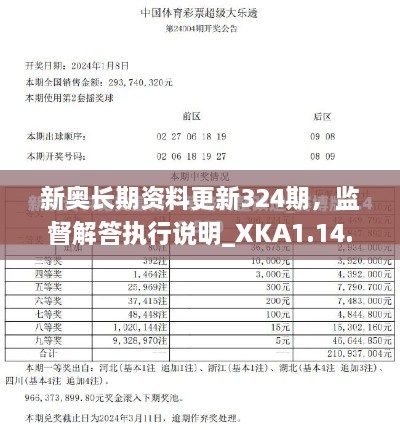 新奥长期资料更新324期，监督解答执行说明_XKA1.14.81传统版