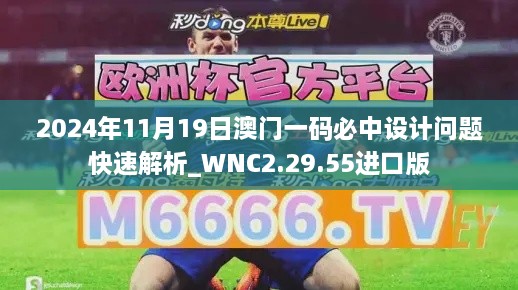 2024年11月19日澳门一码必中设计问题快速解析_WNC2.29.55进口版