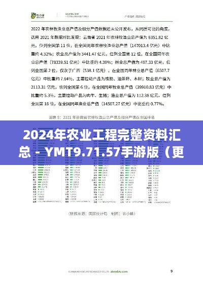 2024年农业工程完整资料汇总 - YMT9.71.57手游版（更新于11月19日）