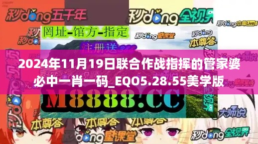 2024年11月19日联合作战指挥的管家婆必中一肖一码_EQO5.28.55美学版