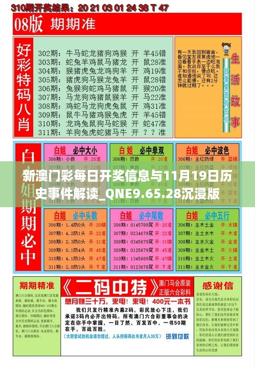 新澳门彩每日开奖信息与11月19日历史事件解读_QNE9.65.28沉浸版