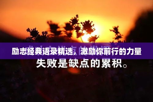 励志经典语录精选，激励你前行的力量