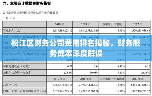 松江区财务公司费用排名揭秘，财务服务成本深度解读