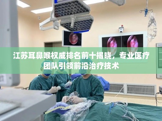 江苏耳鼻喉权威排名前十揭晓，专业医疗团队引领前沿治疗技术
