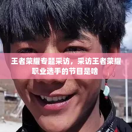 王者荣耀专题采访，采访王者荣耀职业选手的节目是啥 