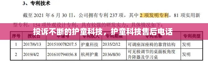 投诉不断的护童科技，护童科技售后电话 