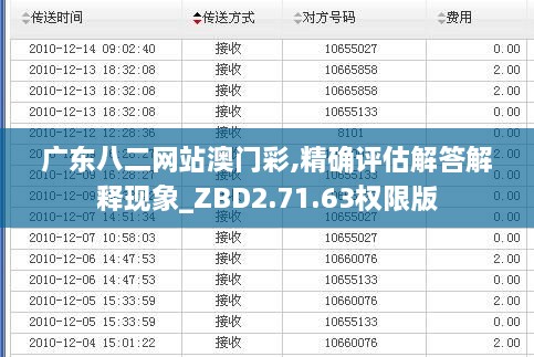 广东八二网站澳门彩,精确评估解答解释现象_ZBD2.71.63权限版