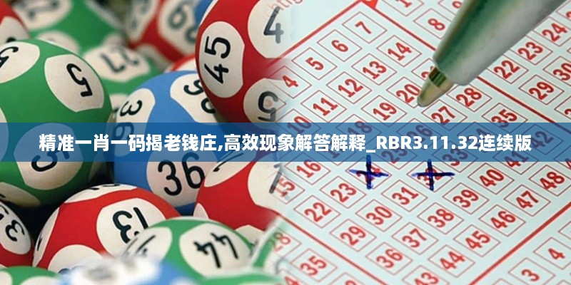 精准一肖一码揭老钱庄,高效现象解答解释_RBR3.11.32连续版