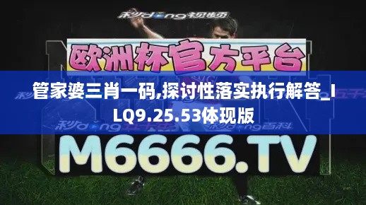 管家婆三肖一码,探讨性落实执行解答_ILQ9.25.53体现版