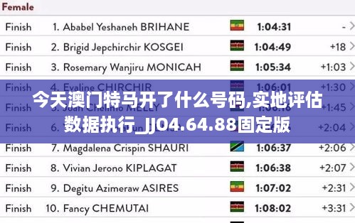 今天澳门特马开了什么号码,实地评估数据执行_JJO4.64.88固定版