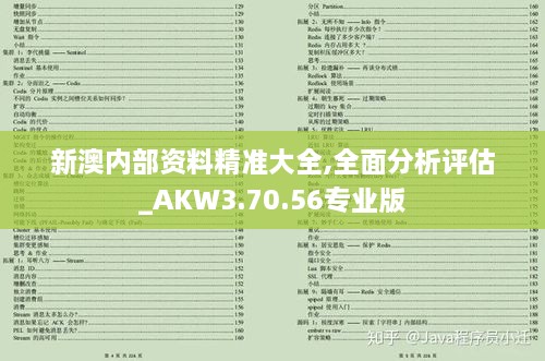 新澳内部资料精准大全,全面分析评估_AKW3.70.56专业版