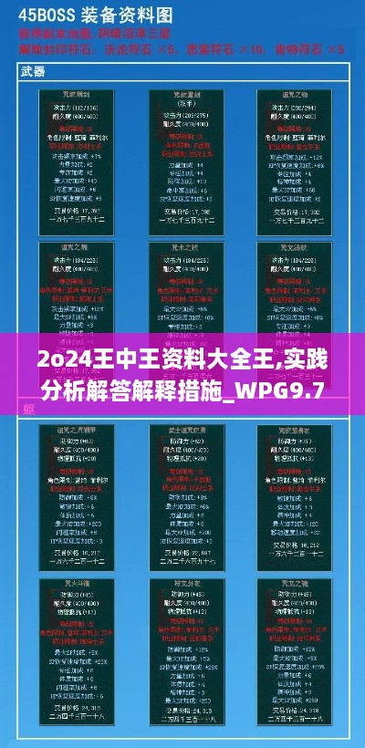 2o24王中王资料大全王,实践分析解答解释措施_WPG9.73.62温馨版