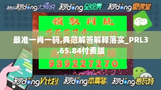 最准一肖一码,典范解答解释落实_PRL3.65.84付费版