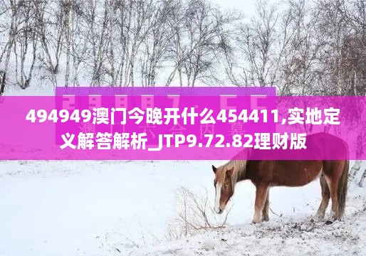 494949澳门今晚开什么454411,实地定义解答解析_JTP9.72.82理财版