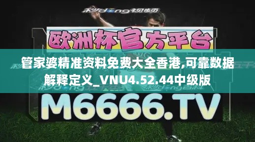 管家婆精准资料免费大全香港,可靠数据解释定义_VNU4.52.44中级版