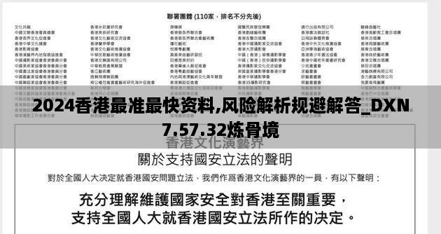 2024香港最准最快资料,风险解析规避解答_DXN7.57.32炼骨境