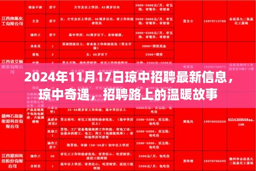 2024年琼中最新招聘信息及招聘路上的温暖故事