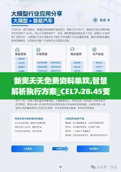 新奥天天免费资料单双,智慧解析执行方案_CEL7.28.45变革版