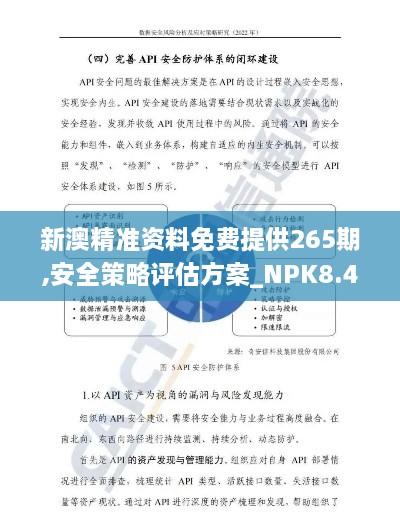 新澳精准资料免费提供265期,安全策略评估方案_NPK8.47.26媒体宣传版