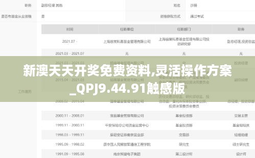 新澳天天开奖免费资料,灵活操作方案_QPJ9.44.91触感版