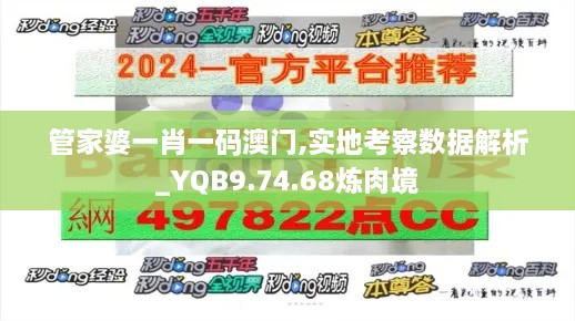 管家婆一肖一码澳门,实地考察数据解析_YQB9.74.68炼肉境