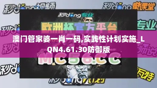 澳门管家婆一肖一码,实践性计划实施_LQN4.61.30防御版