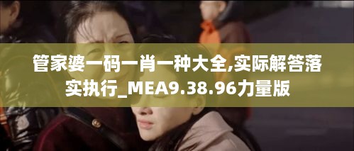 管家婆一码一肖一种大全,实际解答落实执行_MEA9.38.96力量版