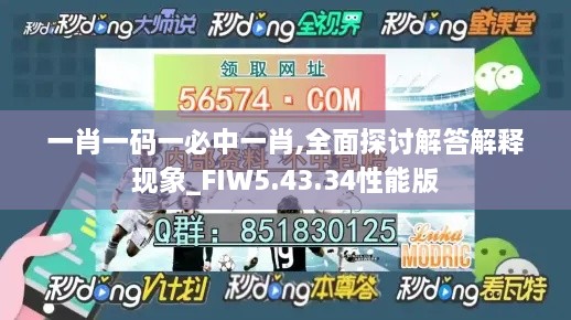 一肖一码一必中一肖,全面探讨解答解释现象_FIW5.43.34性能版