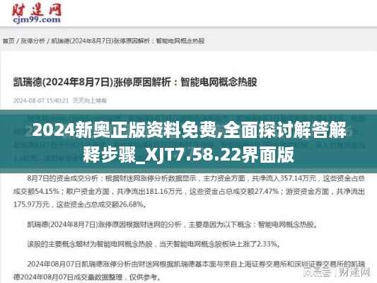 2024新奥正版资料免费,全面探讨解答解释步骤_XJT7.58.22界面版