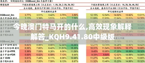 今晚澳门特马开的什么,高效现象解释解答_KQH9.41.80中级版