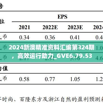 2024新澳精准资料汇编第324期，高效运行助力_GVE6.79.53旗舰版