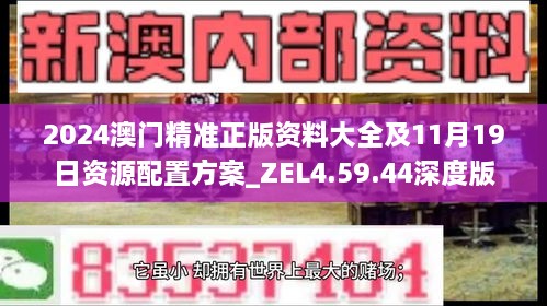 2024澳门精准正版资料大全及11月19日资源配置方案_ZEL4.59.44深度版