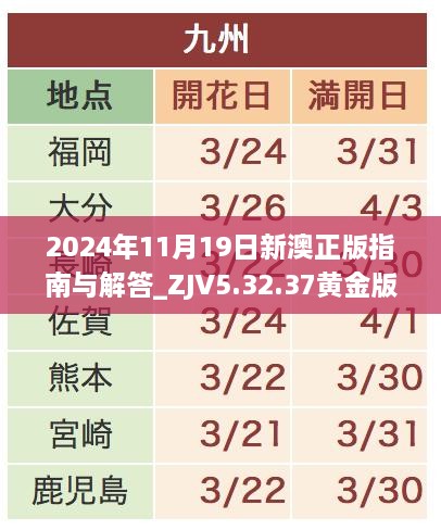 2024年11月19日新澳正版指南与解答_ZJV5.32.37黄金版