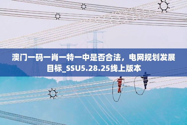 澳门一码一肖一特一中是否合法，电网规划发展目标_SSU5.28.25线上版本