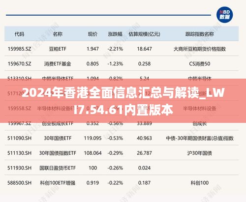 2024年香港全面信息汇总与解读_LWI7.54.61内置版本