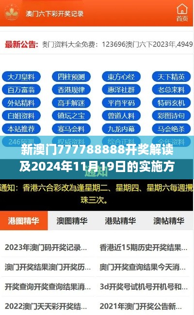 新澳门777788888开奖解读及2024年11月19日的实施方案_ZQU7.14.61儿童版