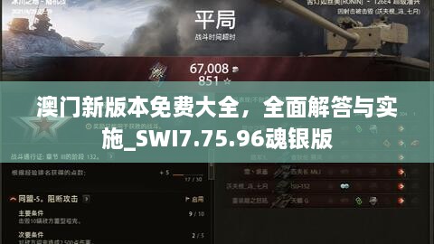 澳门新版本免费大全，全面解答与实施_SWI7.75.96魂银版