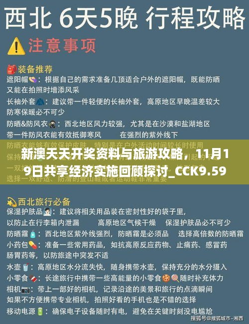 新澳天天开奖资料与旅游攻略，11月19日共享经济实施回顾探讨_CCK9.59.88抓拍版