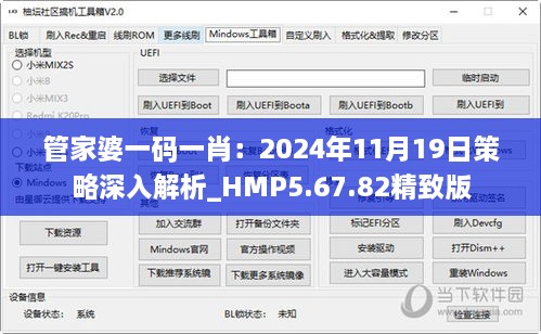 管家婆一码一肖：2024年11月19日策略深入解析_HMP5.67.82精致版