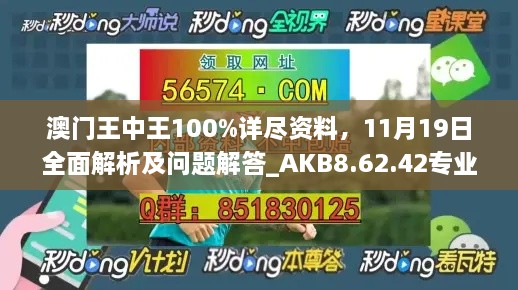 澳门王中王100%详尽资料，11月19日全面解析及问题解答_AKB8.62.42专业版