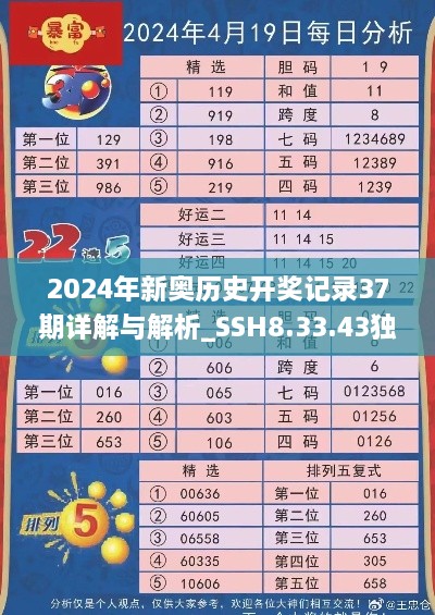 2024年新奥历史开奖记录37期详解与解析_SSH8.33.43独家版