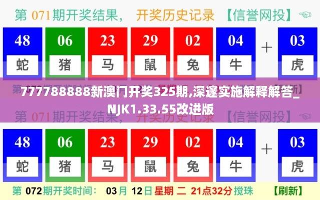 777788888新澳门开奖325期,深邃实施解释解答_NJK1.33.55改进版