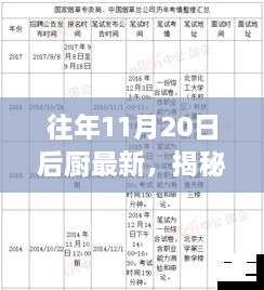 揭秘往年11月20日后厨新动向，三大焦点探讨创新与发展的背后故事